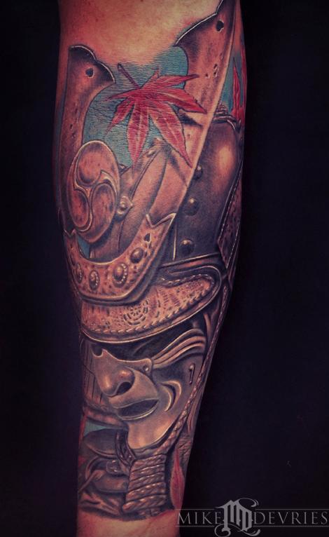 Mike DeVries : Tattoos : Traditional Japanese : Samurai Tattoo