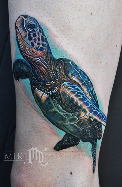 Sea Turtle by Mike DeVries : Tattoos