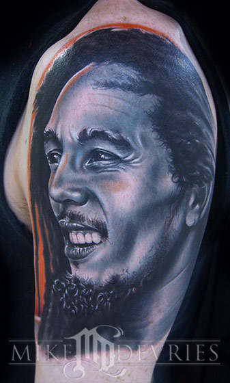 Bob Marley Tattoo by Mike DeVries : Tattoos