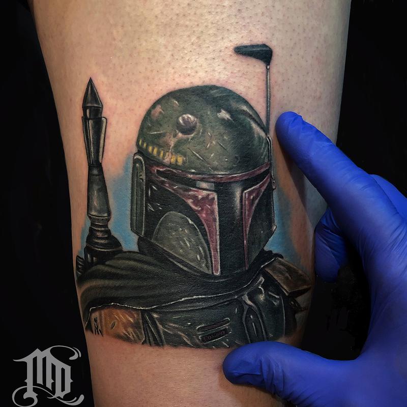 Mike DeVries : Tattoos : Movie Star Wars : Boba Fett Tattoo
