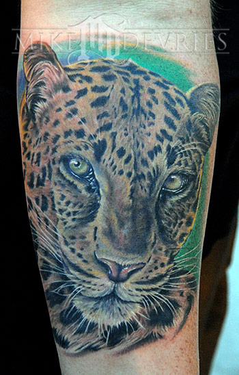 Leopard Tattoo by Mike DeVries : Tattoos