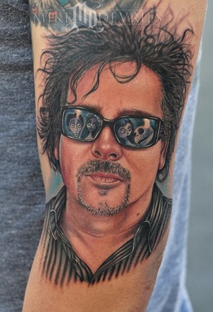 Tim Burton Tattoo by Mike DeVries: TattooNOW